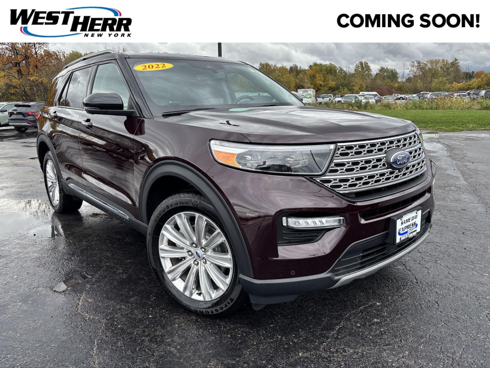 Used 2022 Jewel Red Ford Limited image 1