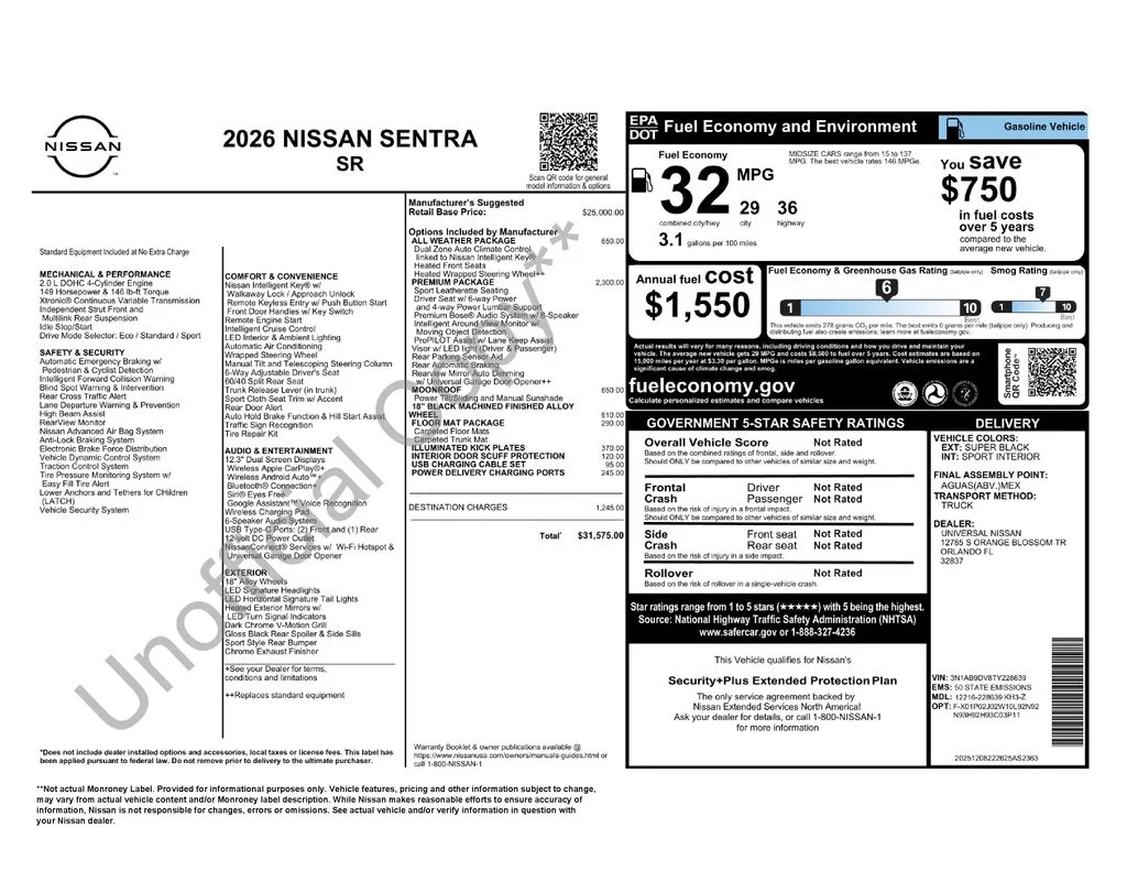 New 2026 Black Nissan SR image 5