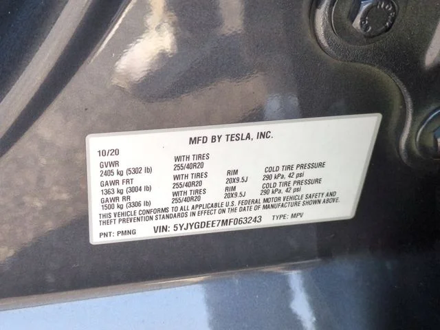 Used 2021 Gray Tesla Long Range image 36
