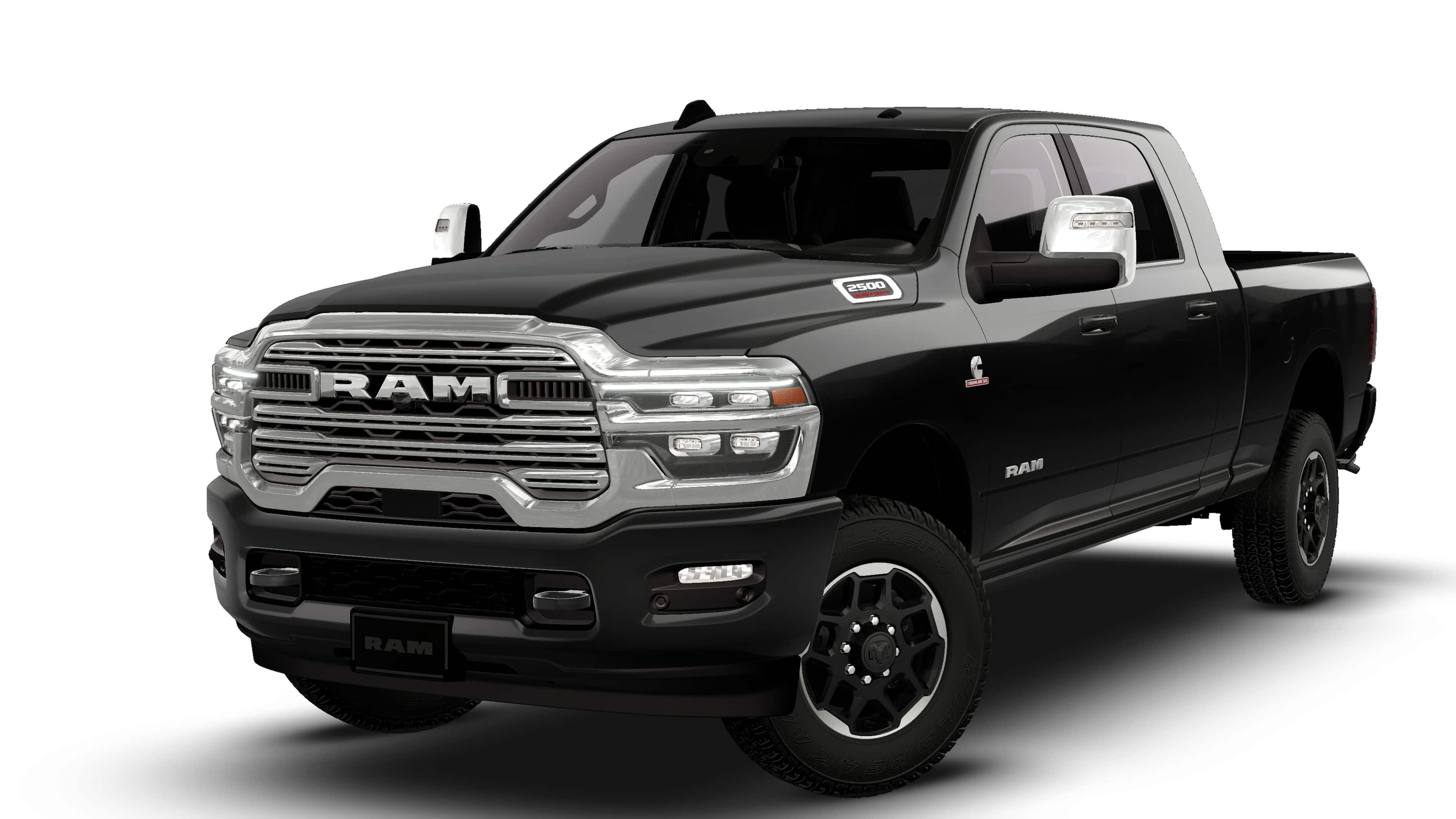 New 2026 Diamond Black Crystal Pearl-Coat Exterior Paint RAM LARAMIE image 13