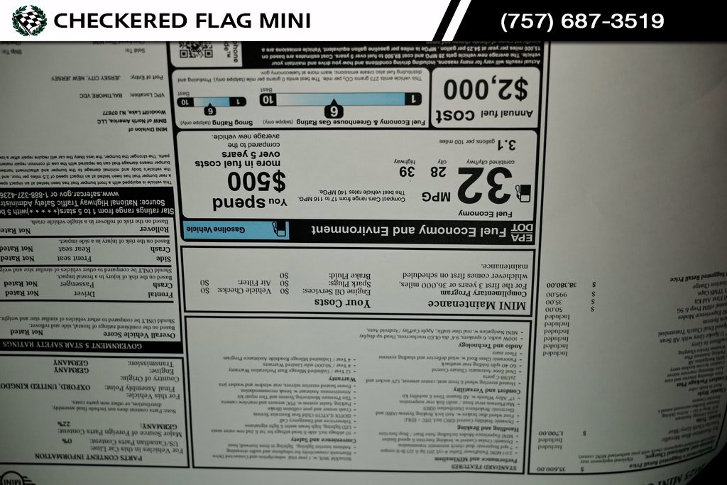 Used 2025 Icy Sunshine Blue Metallic MINI Iconic image 39