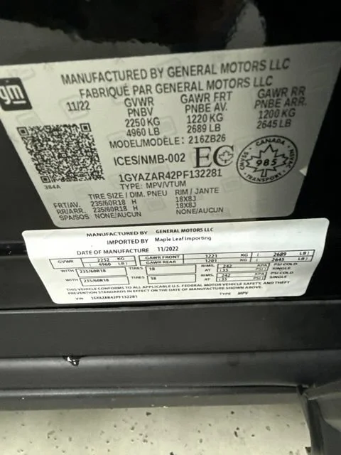 Certified Used 2023 Stellar Black Metallic Cadillac Luxury image 26