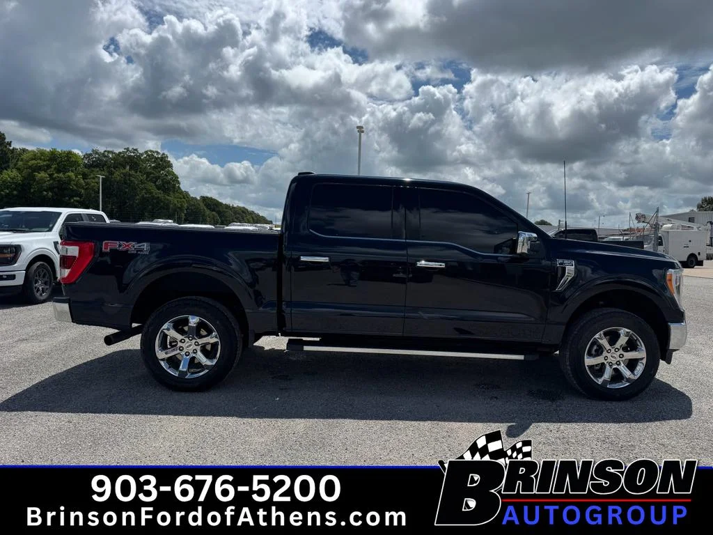 Used 2021 Antimatter Blue Metallic Ford LARIAT image 4