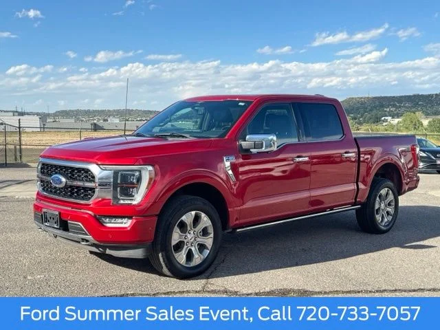 Used 2023 Red Ford Platinum image 1