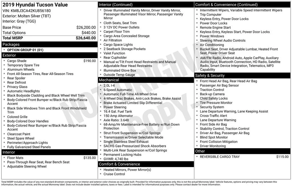 Used 2019 Silver Hyundai Value image 17