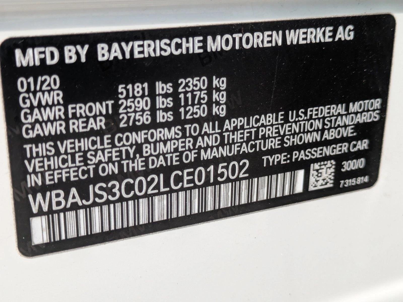 Used 2020 Alpine White BMW 540i xDrive image 16
