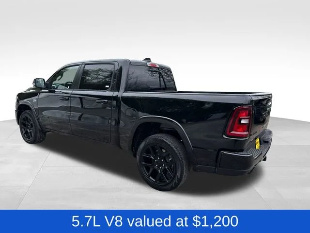 New 2026 Diamond Black Crystal Pearl-Coat Exterior Paint RAM Laramie image 5