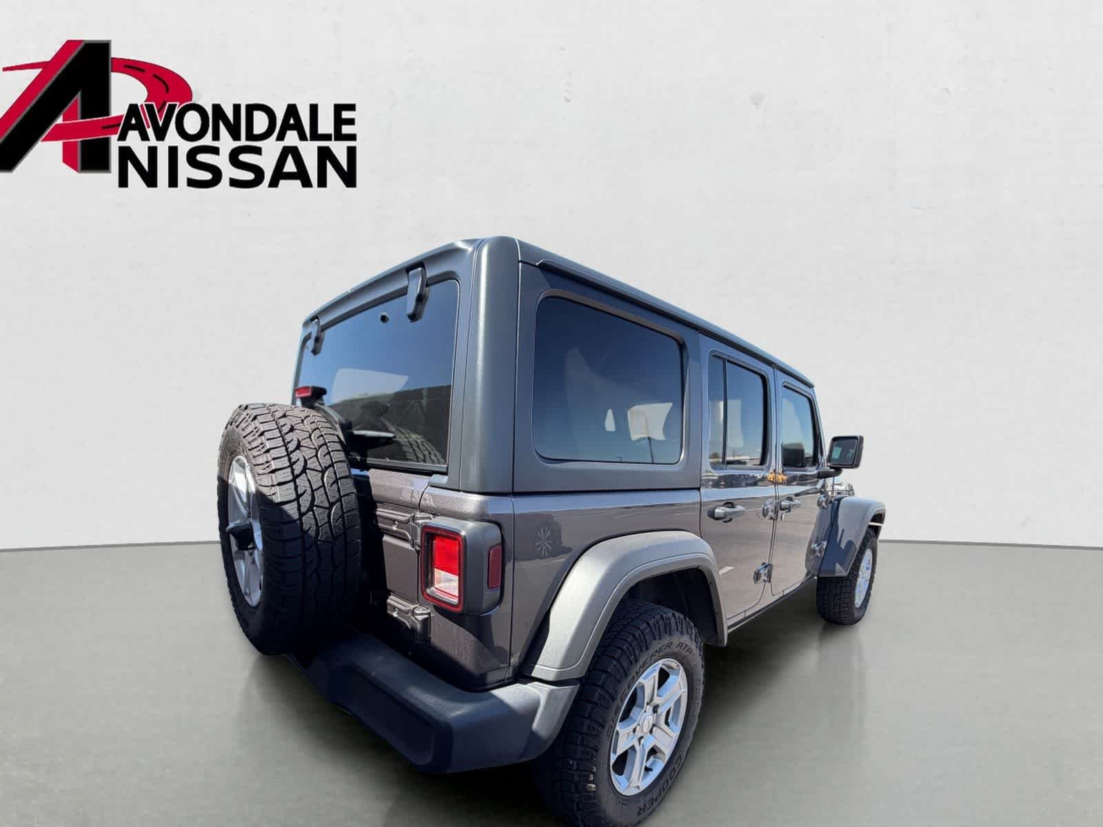 Used 2021 Granite Crystal Metallic Clearcoat Jeep Unlimited Sport S image 3