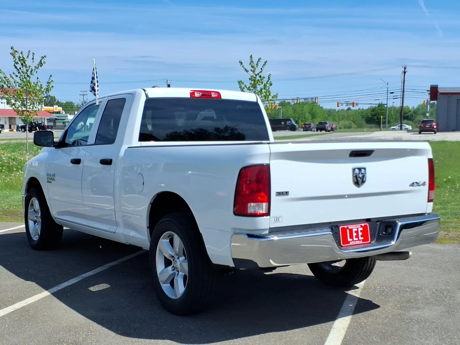 Used 2024 Bright White Clearcoat Ram SLT image 8