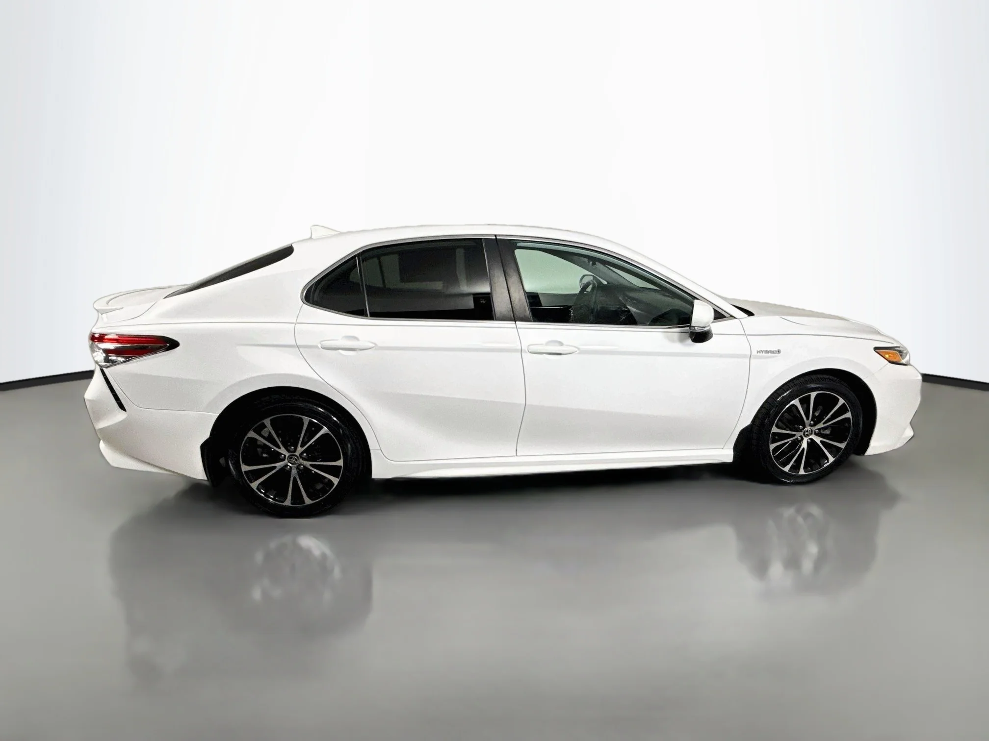 Certified Used 2020 Super White Toyota Hybrid SE image 8