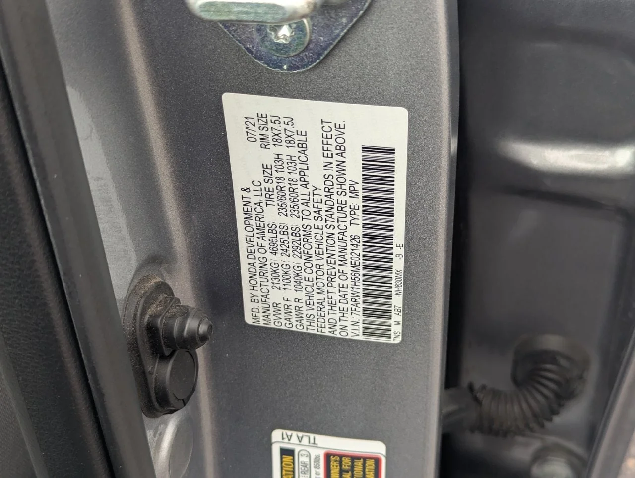 Used 2021 Lunar Silver Metallic Honda EX image 33