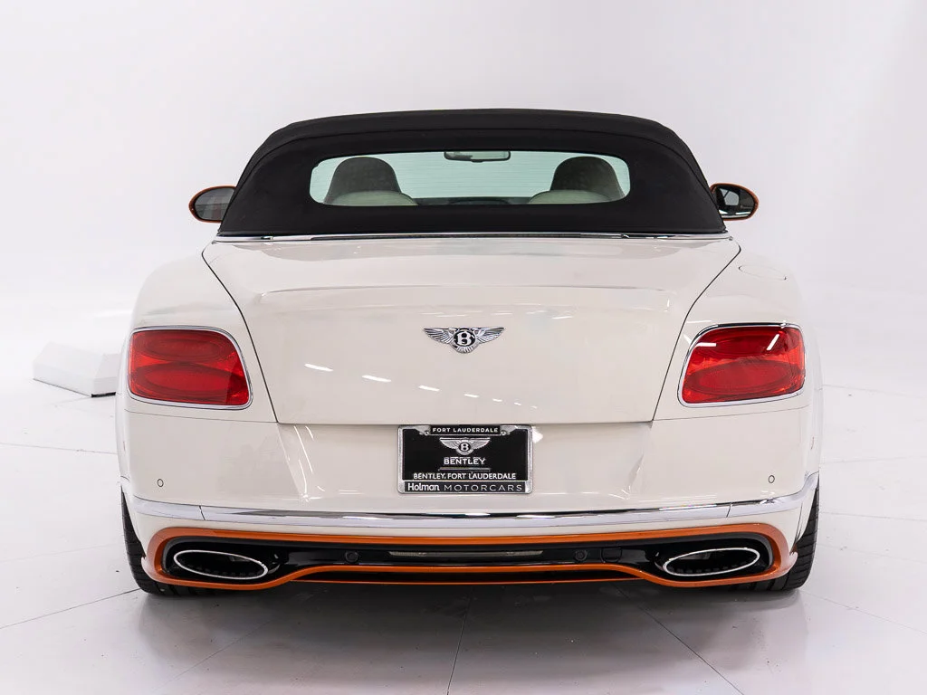 Certified Used 2017 Orange Flame over Ghost White by Mulliner PCG Bentley W12 Convertible image 13