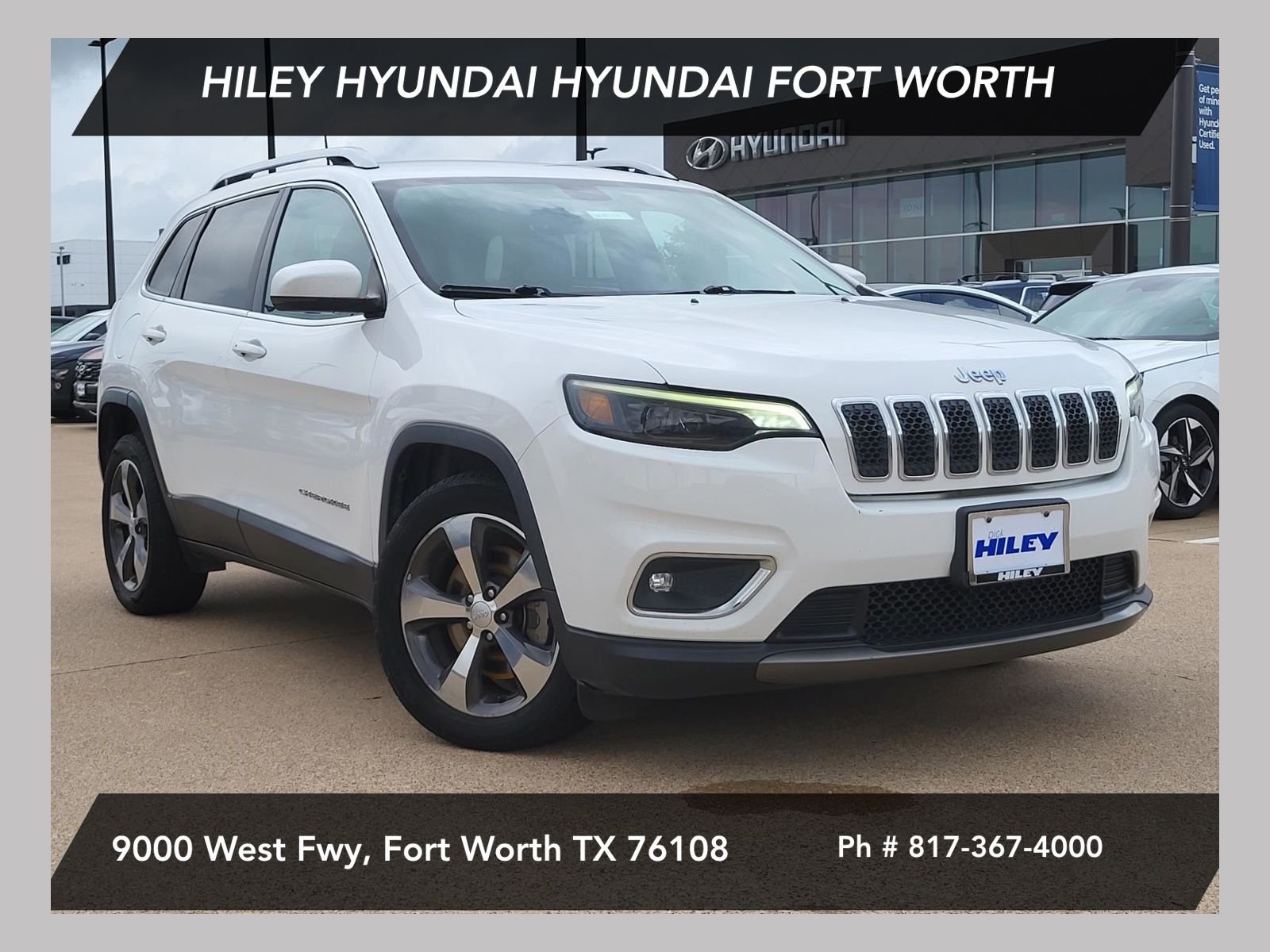 Used 2019 Bright White Clearcoat Jeep Limited image 1