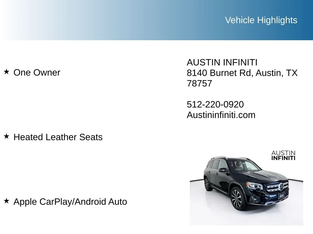 Used 2023 Night Black Mercedes-Benz GLB 250 image 9