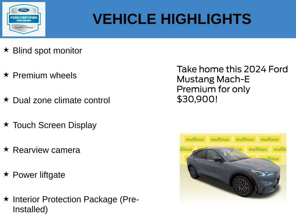Certified Used 2024 Blue Ford Premium image 21