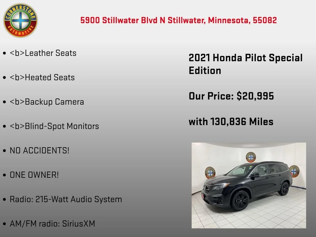 Used 2021 Black Honda Special Edition image 5