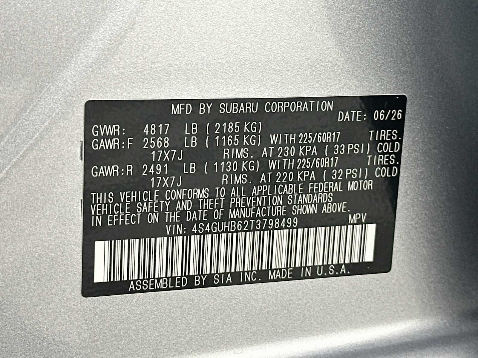 New 2026 ICE SILVER METALLIC Subaru Base image 28