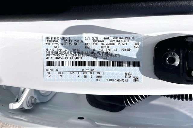 New 2026 Star White Metallic Tri-Coat Ford Lariat image 12