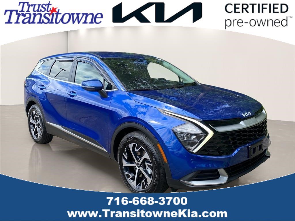 Certified Used 2023 Sapphire Blue Kia EX image 1