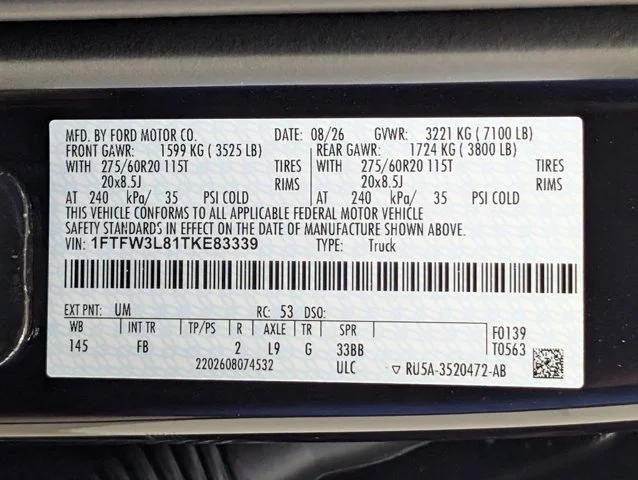 New 2026 Agate Black Metallic Ford XLT image 65