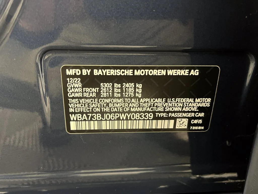 Certified Used 2023 Blue Metallic BMW 540i xDrive image 29