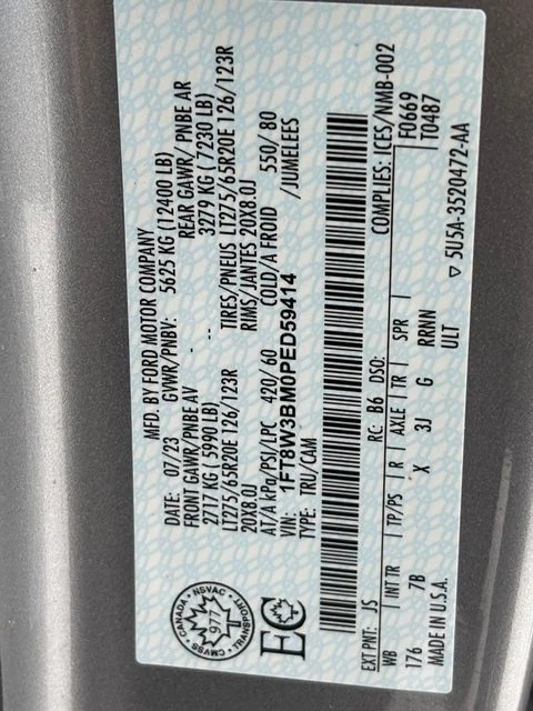 Used 2023 Silver Ford Platinum image 2