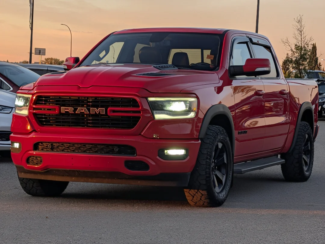 Used 2019 Red RAM Sport - Leather - Level II - Dual Pane Sunroof - Sport Hood - 8.4 Touchscreen image 4