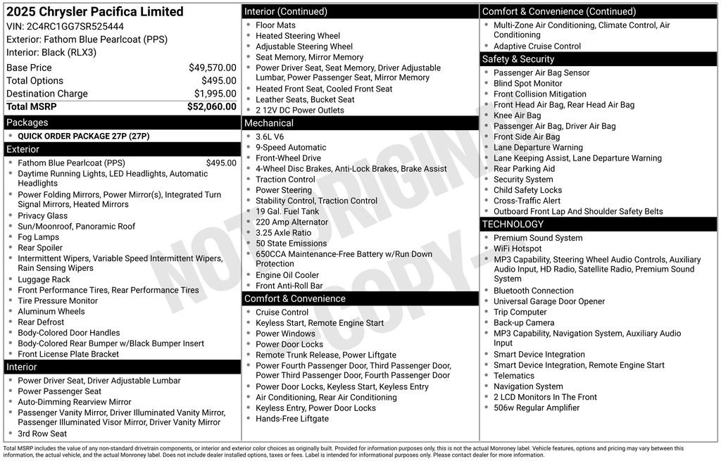 Used 2025 Blue Chrysler Limited image 27