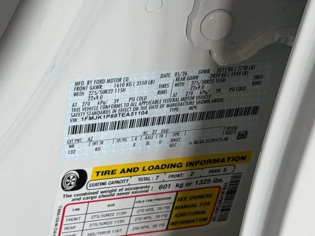 New 2026 Star White Metallic Tri-Coat Ford King Ranch image 41