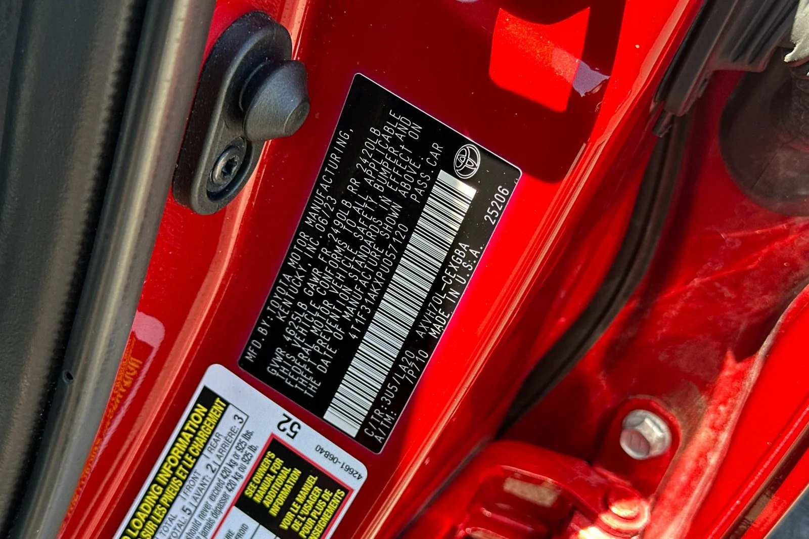 Used 2023 Red Toyota XLE image 28
