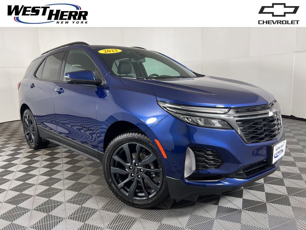 Used 2022 Blue Glow Metallic Chevrolet RS image 1