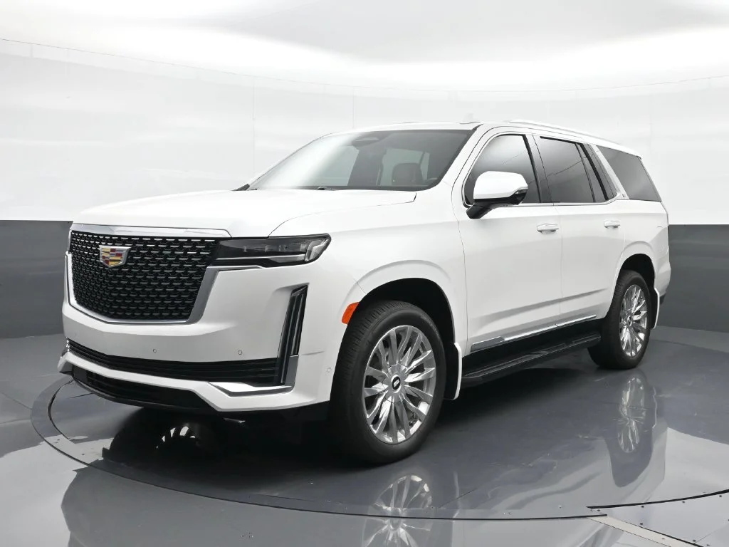 Used 2023 White Cadillac Premium Luxury image 1