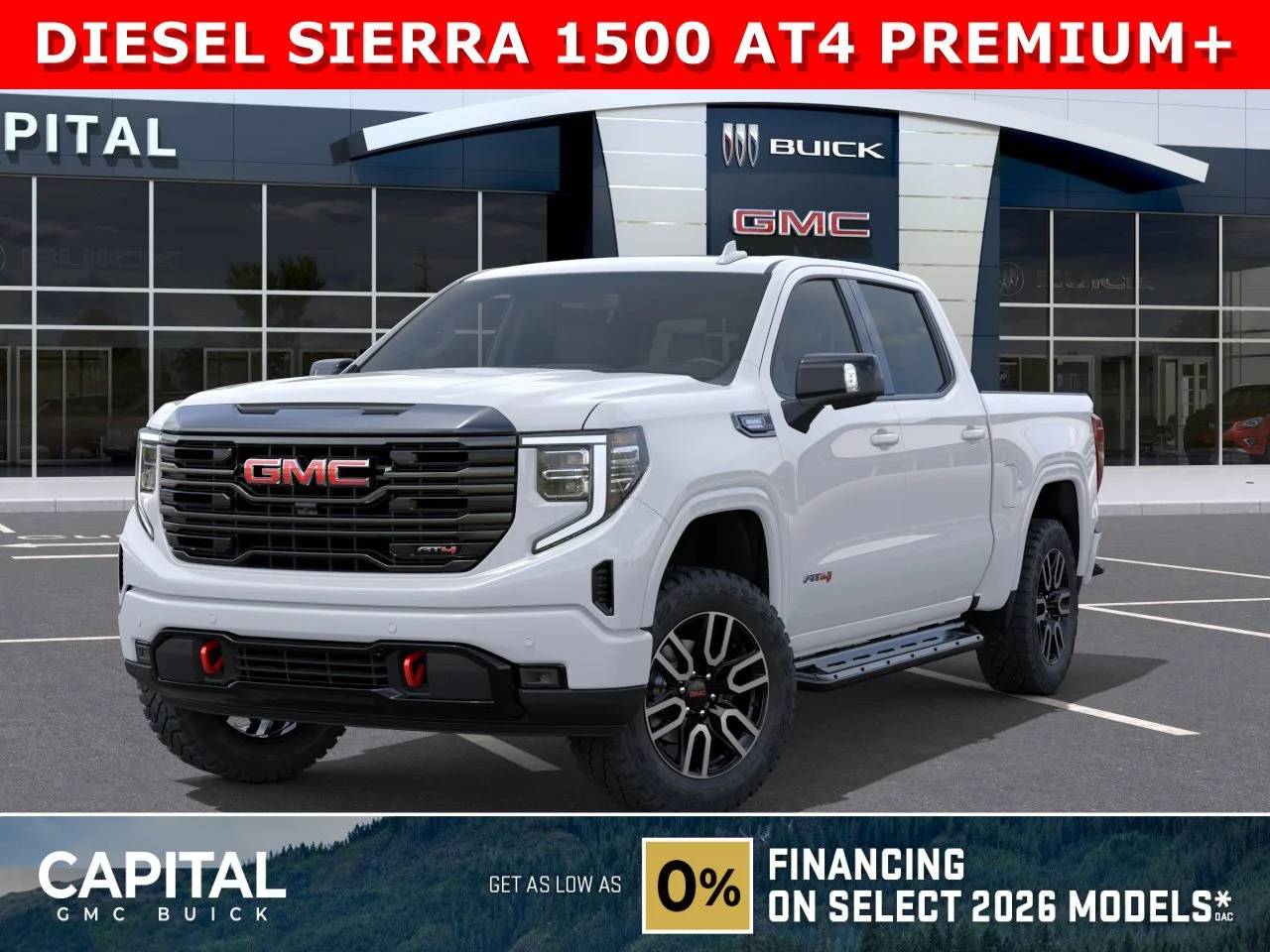 New 2026 Summit White GMC AT4 image 1