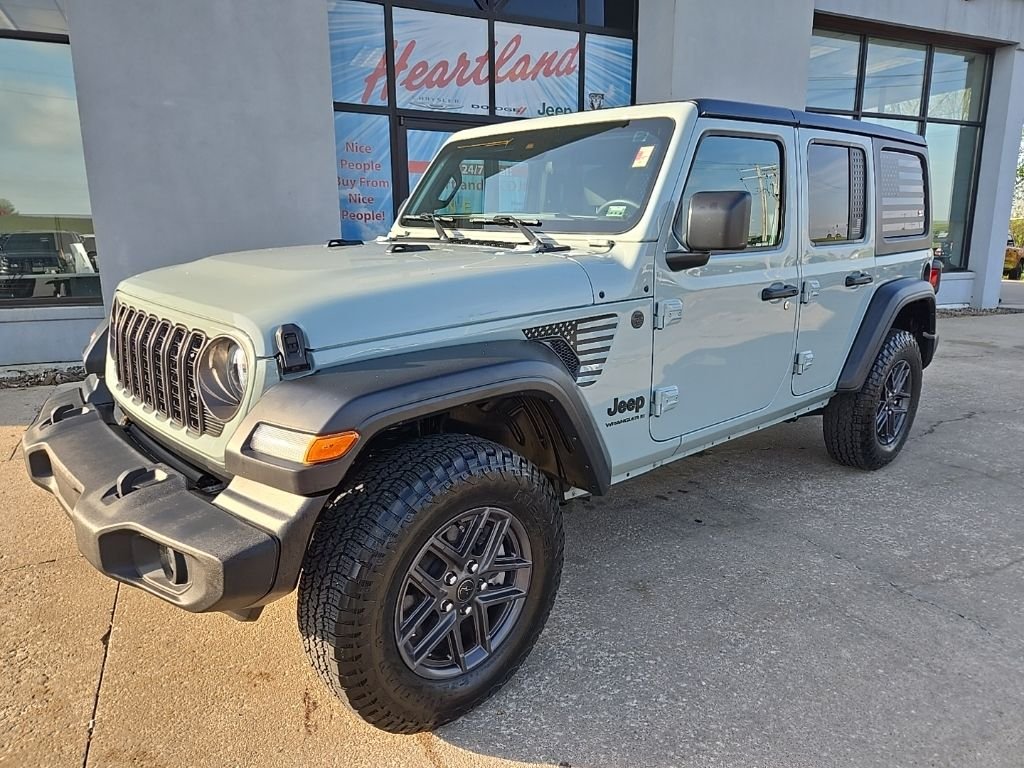 Used 2024 Jeep Wrangler 4-Door Sport S with VIN 1C4PJXDG8RW338882 for sale in Kansas City