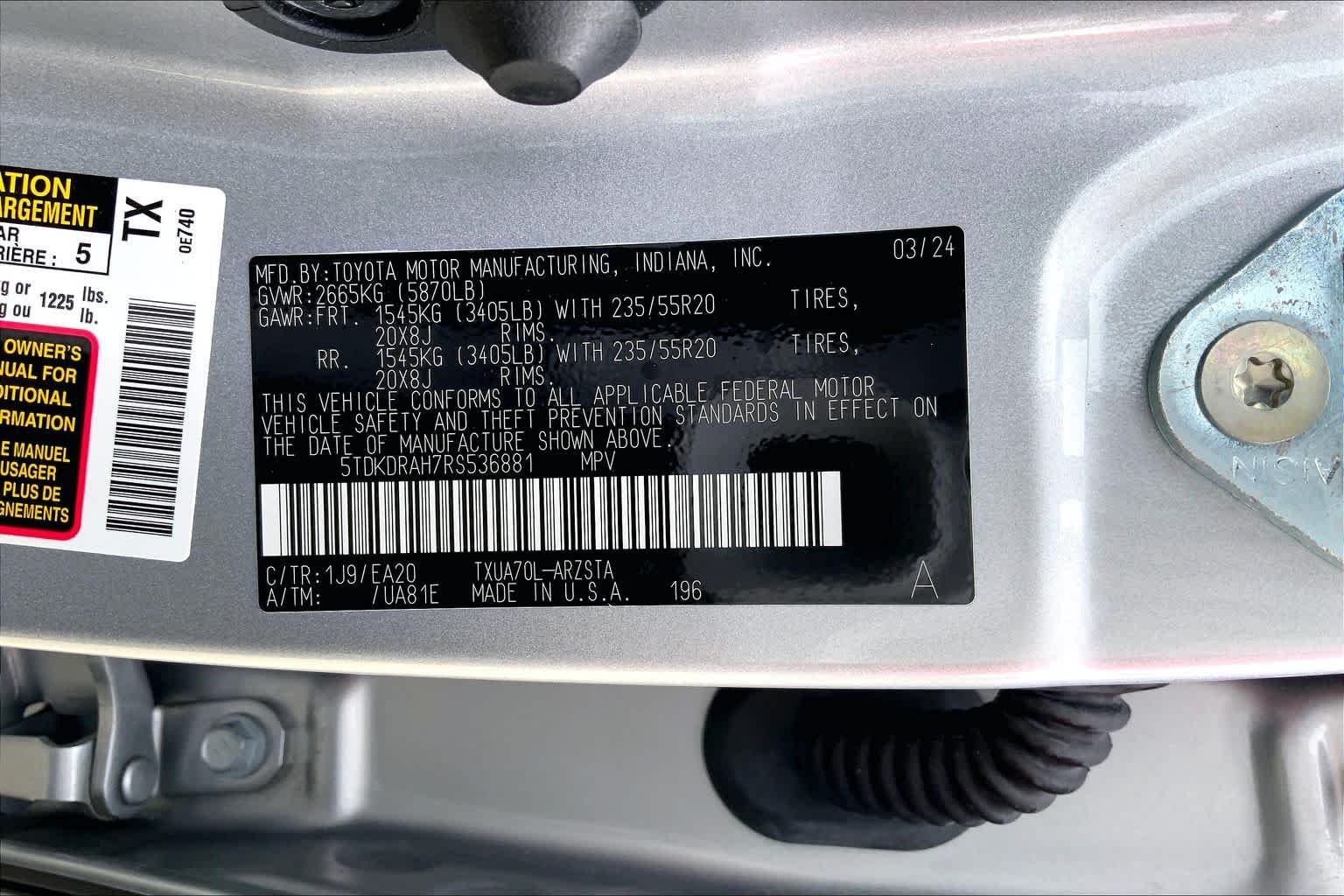 2024 Toyota Highlander XSE - Photo 34