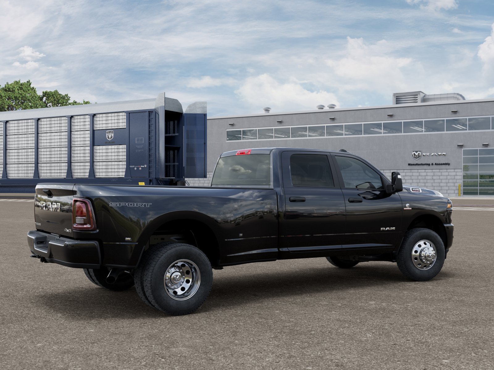 New 2026 Diamond Black Crystal Pearl-Coat Exterior Paint RAM BIG HORN image 2