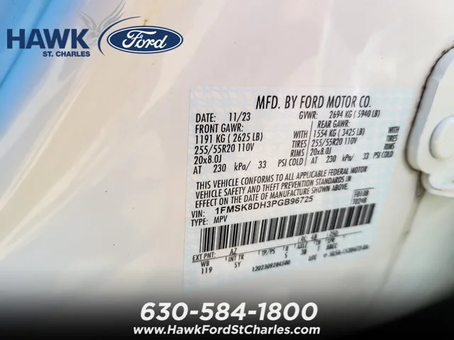 Certified Used 2023 White Metallic Ford XLT image 55