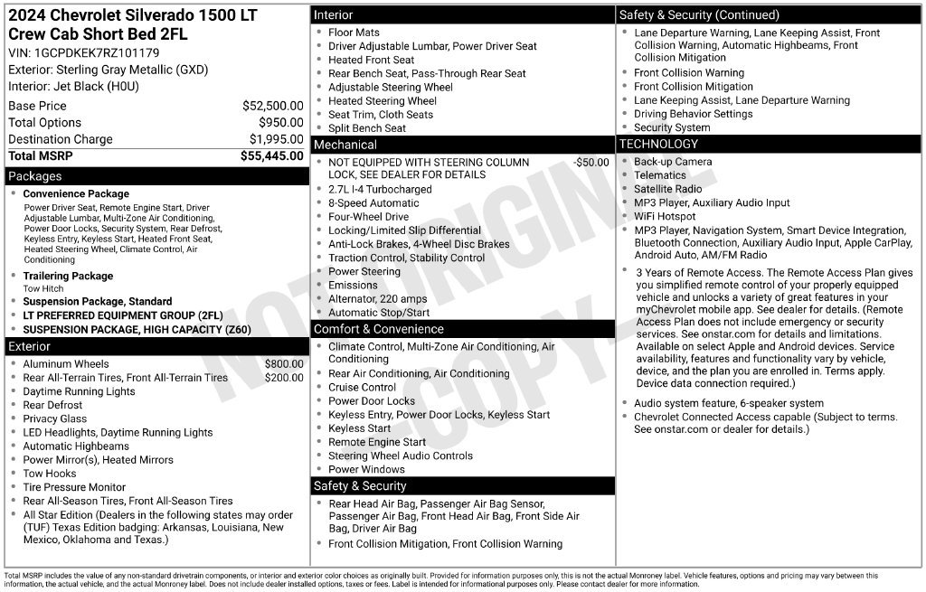 Used 2024 Gray Chevrolet LT image 23
