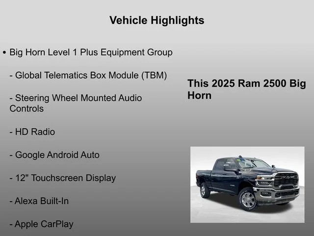 2025 RAM 2500 Big Horn - Photo 23