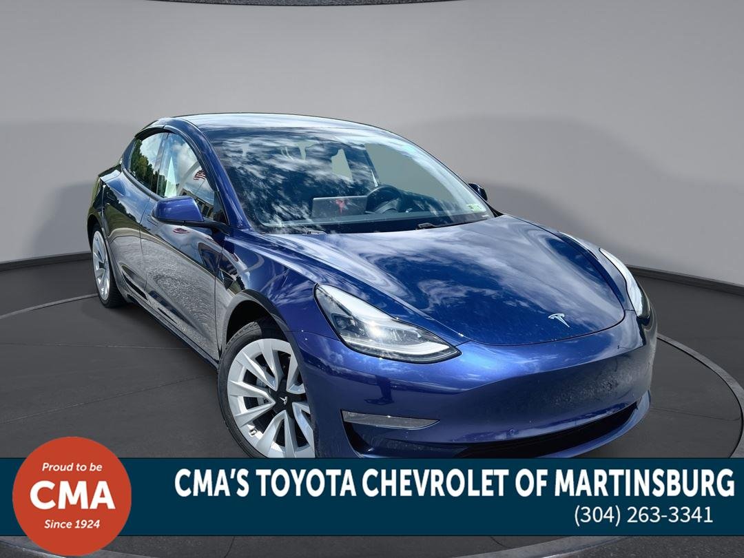 Used 2021 Deep Blue Metallic Tesla Long Range image 1