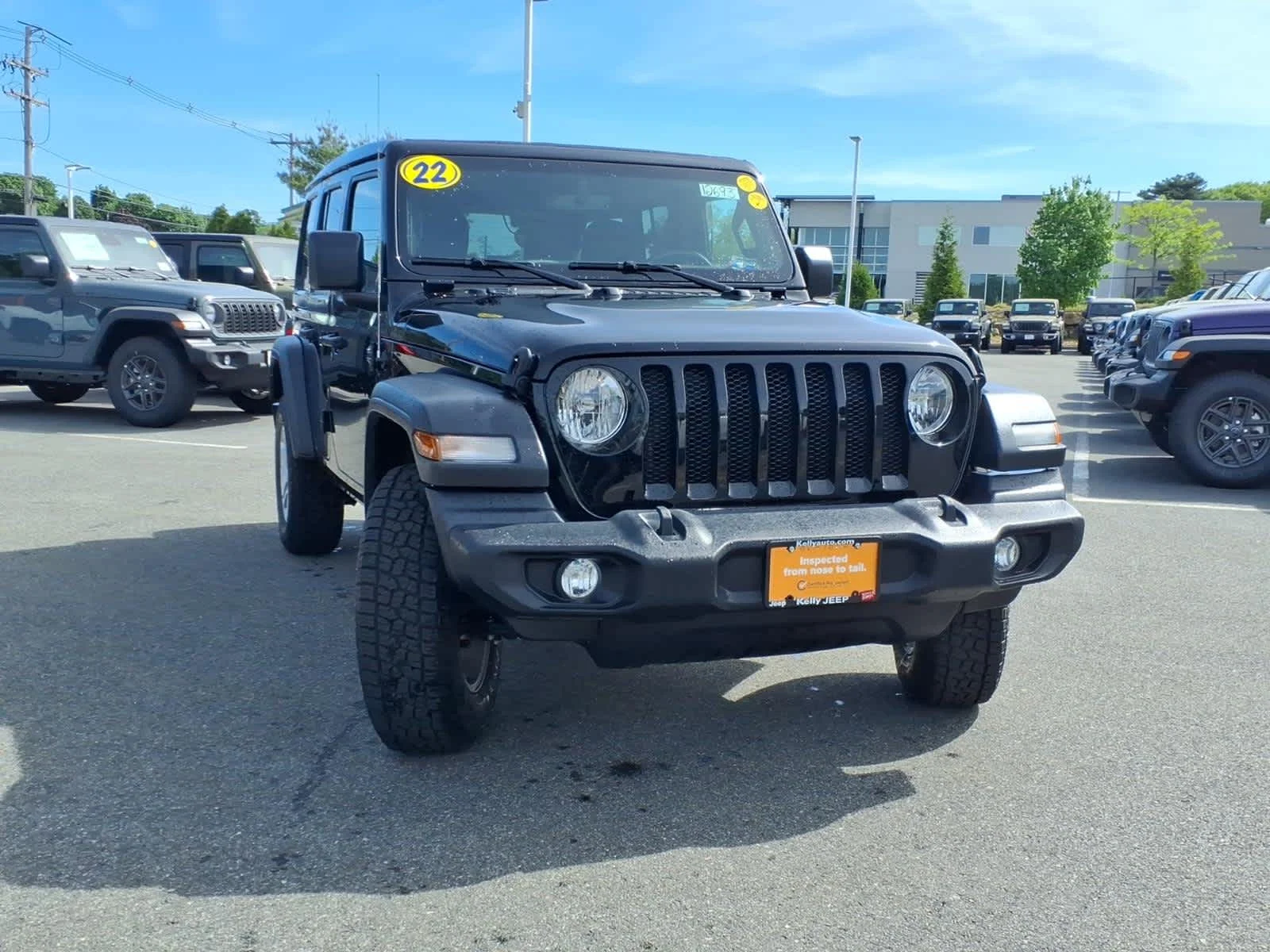 Used 2022 Black Clearcoat Jeep Unlimited Sport S image 4