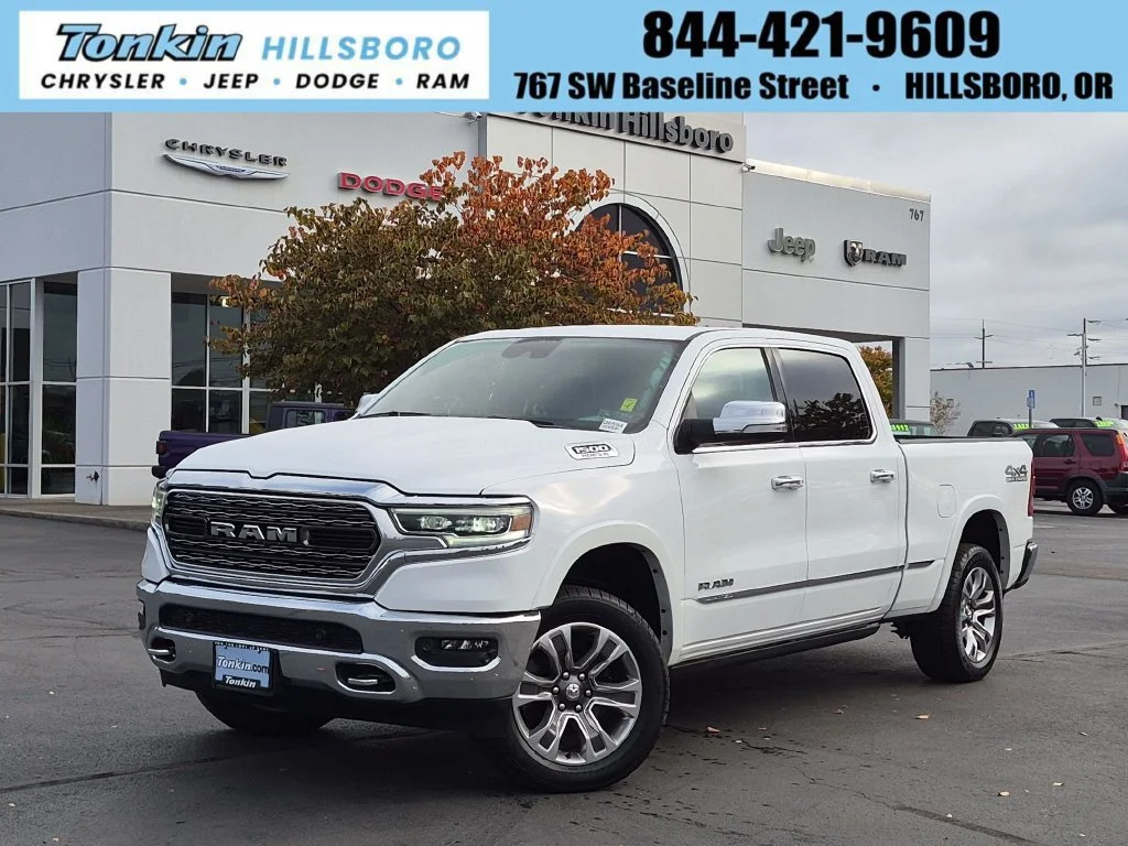 Used 2022 Bright White Clearcoat Ram Limited image 1