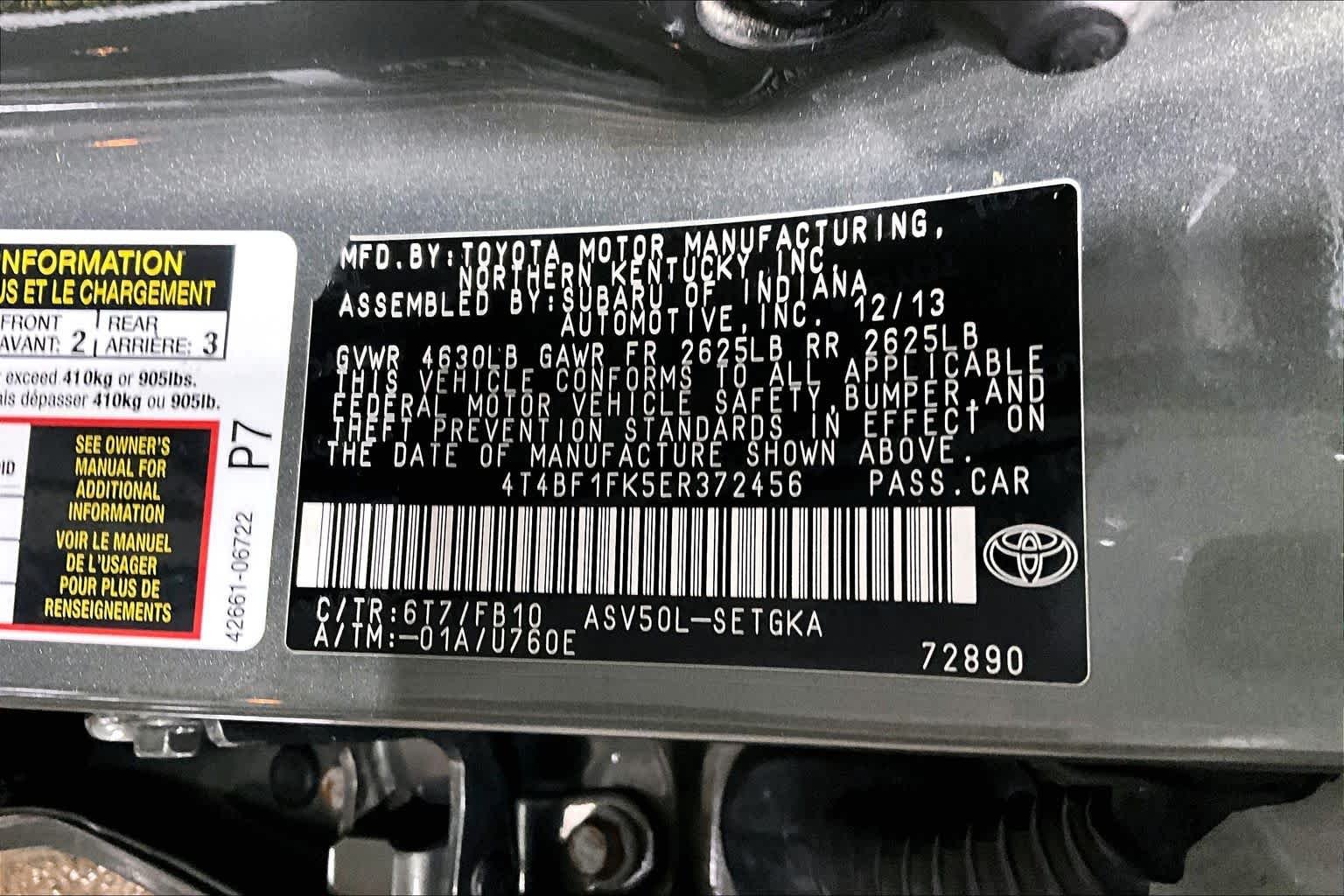 Used 2014 Cypress Pearl Toyota XLE image 33