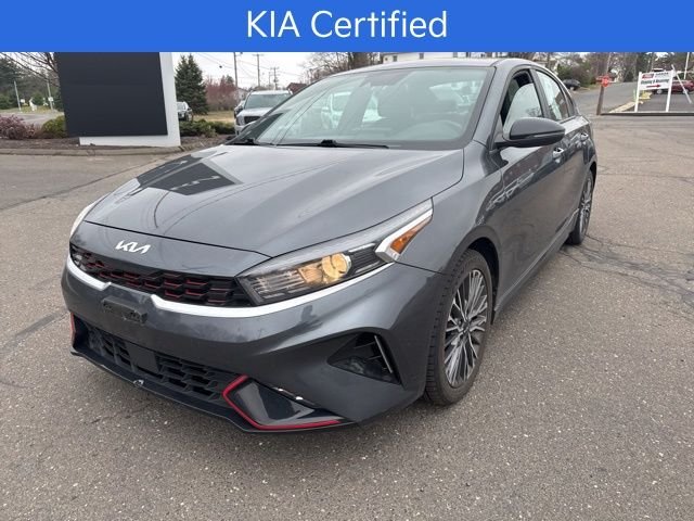 Certified 2022 Kia FORTE GT-Line with VIN 3KPF54AD2NE504777 for sale in Bristol, CT