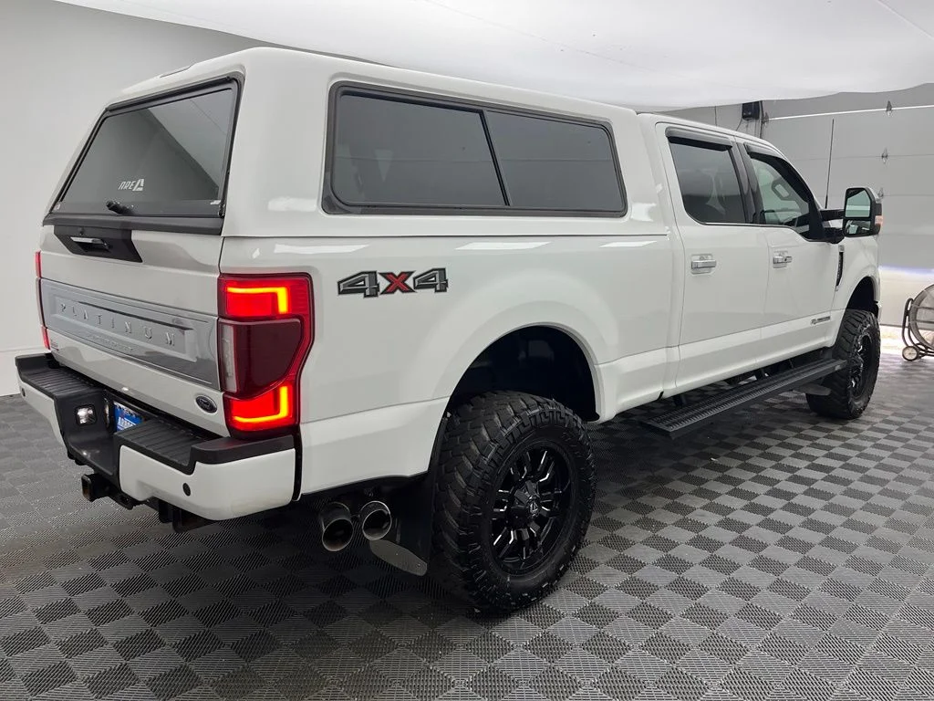 Used 2022 White Ford Platinum Lifted Truck image 7