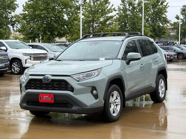 Certified Used 2021 LUNAR ROCK Toyota Hybrid XLE image 8