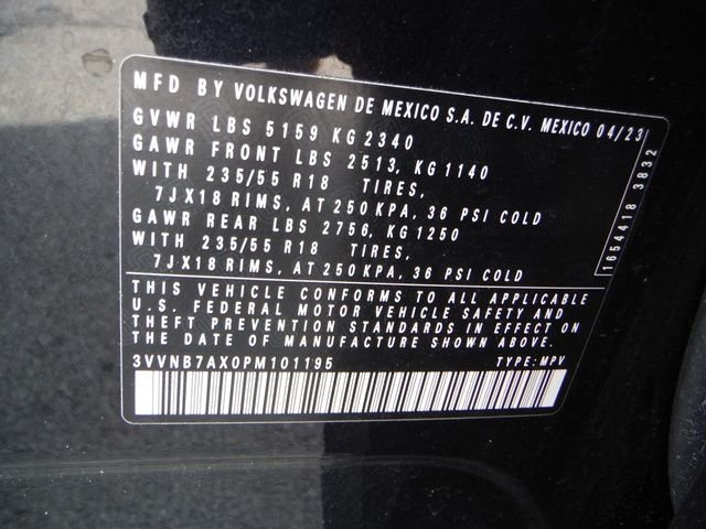 Certified Used 2023 Black Volkswagen 2.0T SE image 44