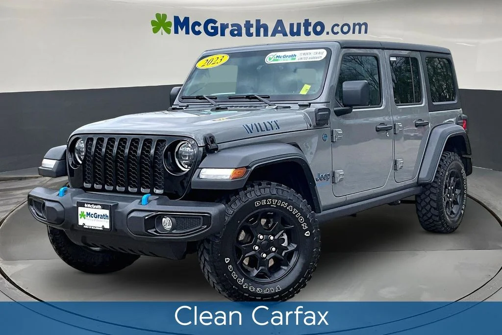 Certified Used 2023 Gray Jeep Willys 4xe image 3