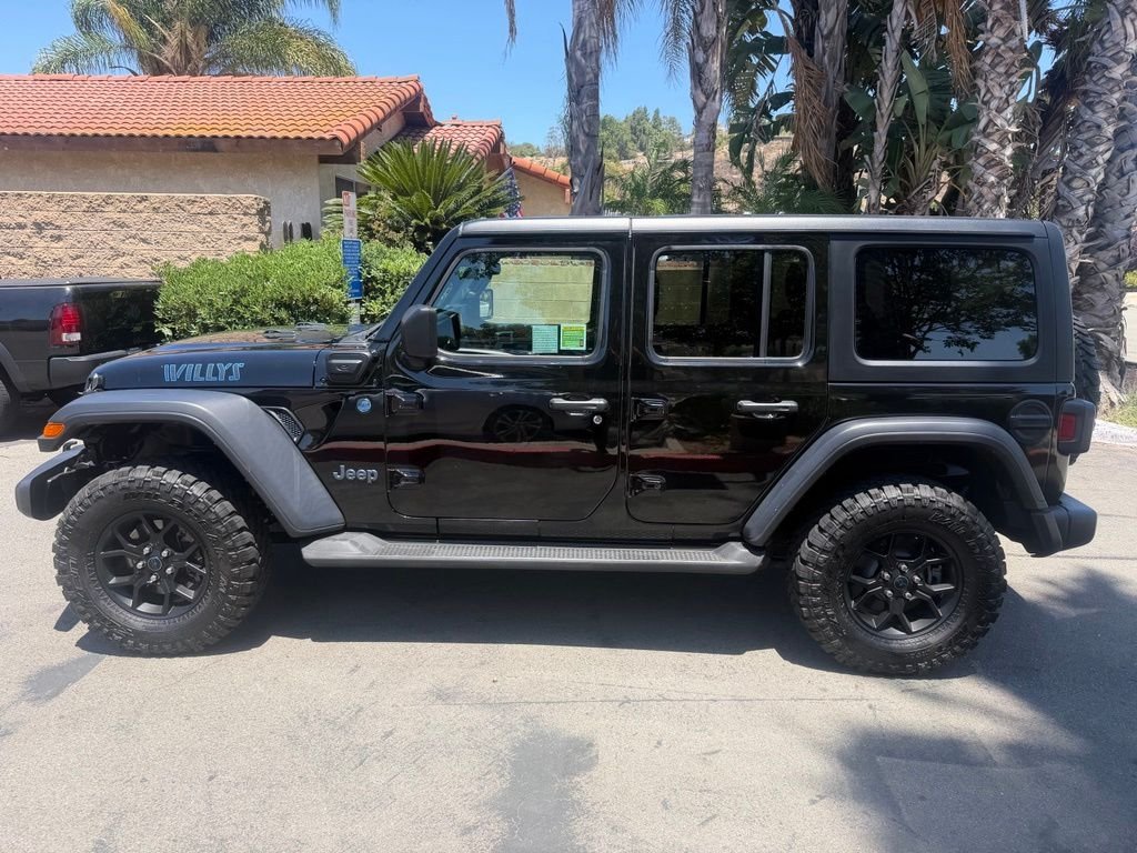Used 2024 Black Jeep Willys 4xe image 8
