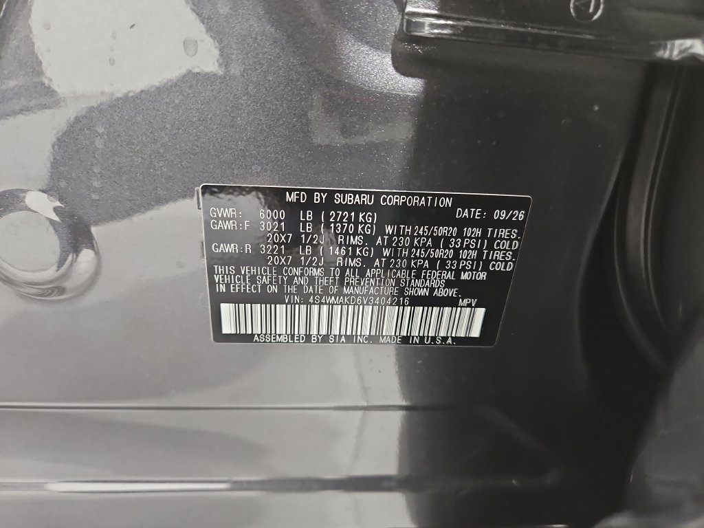 New 2027 Gray Subaru Touring image 30